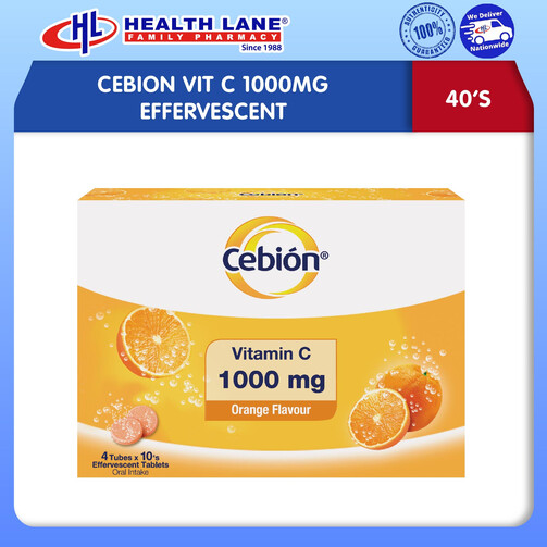 CEBION VIT C 1000MG EFFERVESCENT (40'S)